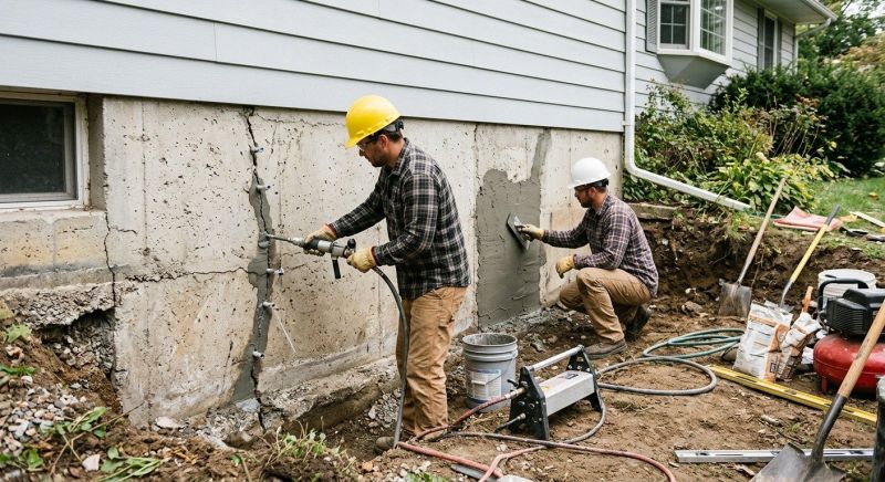 Basement Foundation Repair in Fairhaven, MA