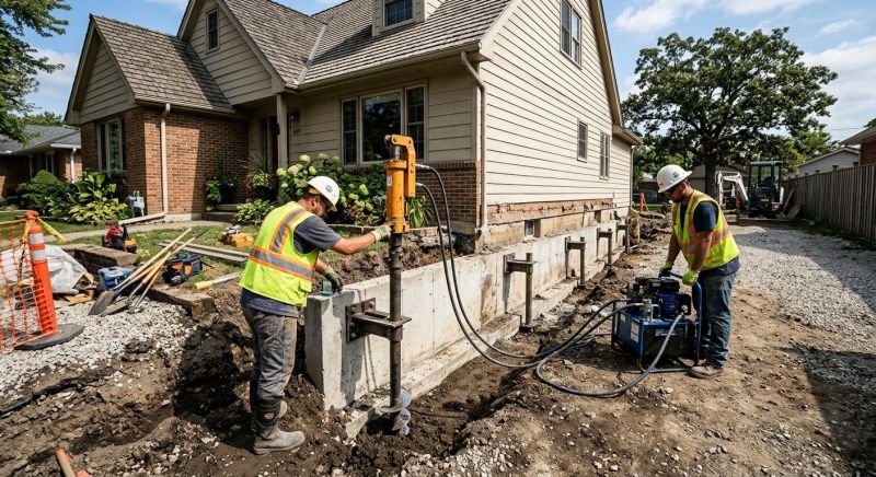 Basement Stabilization in Tiverton, RI