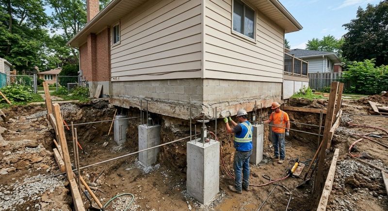Basement Underpinning in Tiverton, RI