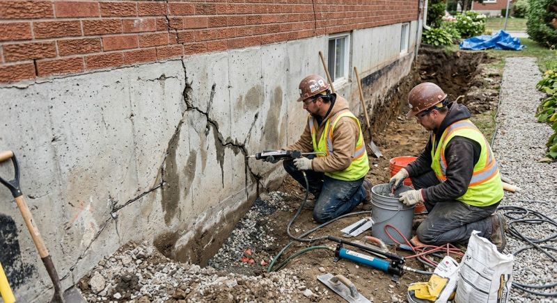 Cracked Foundation Repair in Bristol, RI