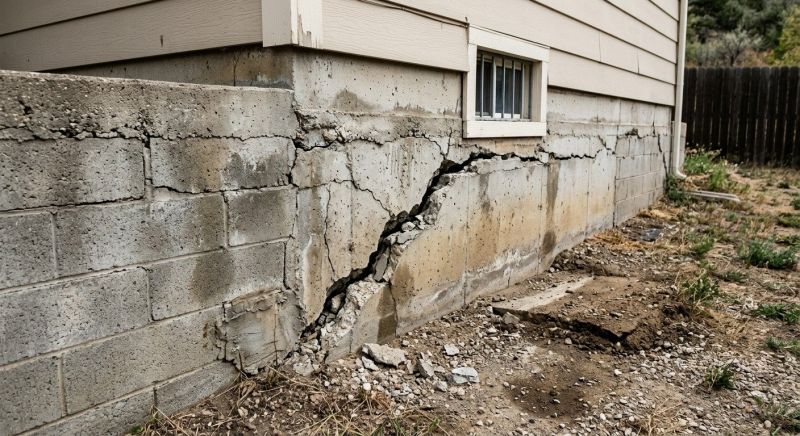 Cracked Foundation Repair in Exeter, RI