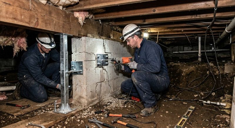 Crawlspace Foundation Repair in South Dartmouth, MA