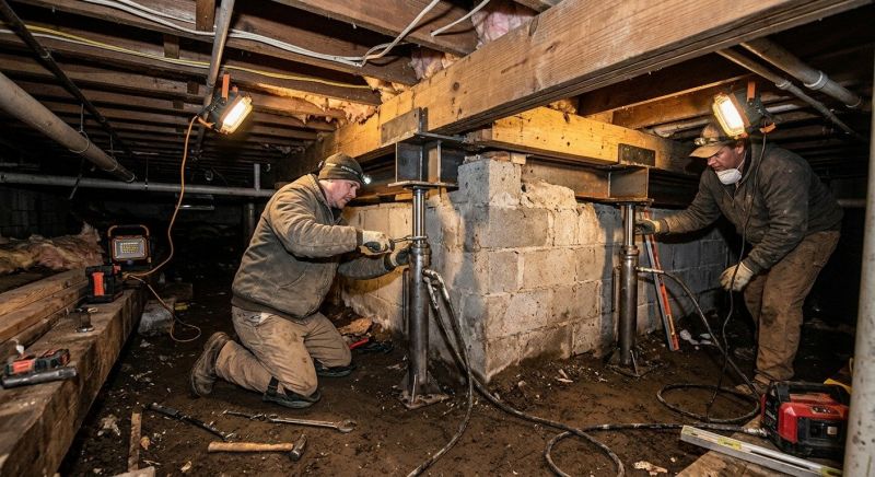 Crawlspace Foundation Repair in West Kingston, RI