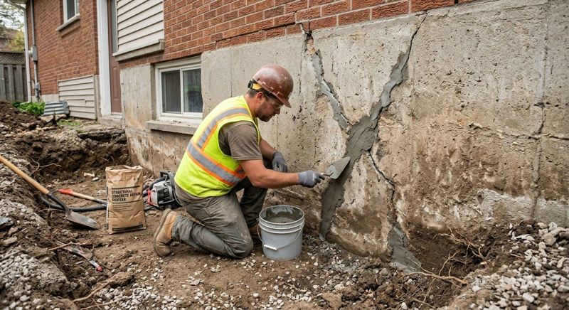 Foundation Crack Repair in Seekonk, MA