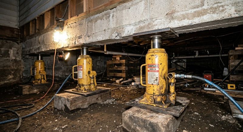 Foundation Jacking in Tiverton, RI