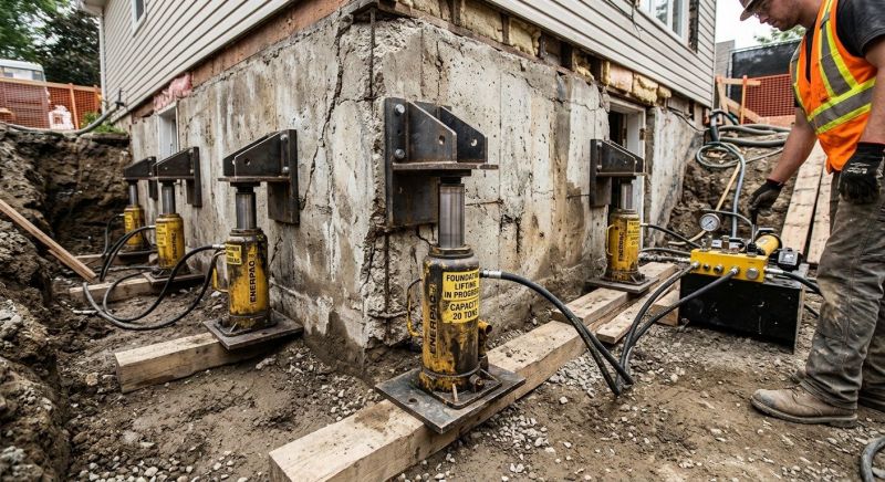 Foundation Jacking in Little Compton, RI