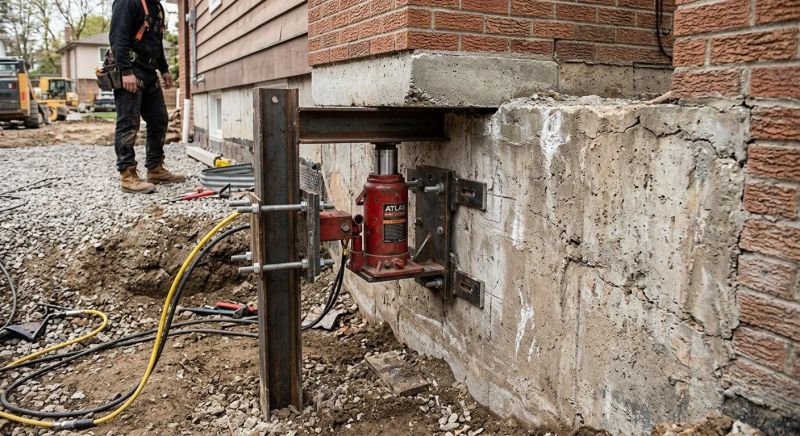 Foundation Jacking in Raynham, MA