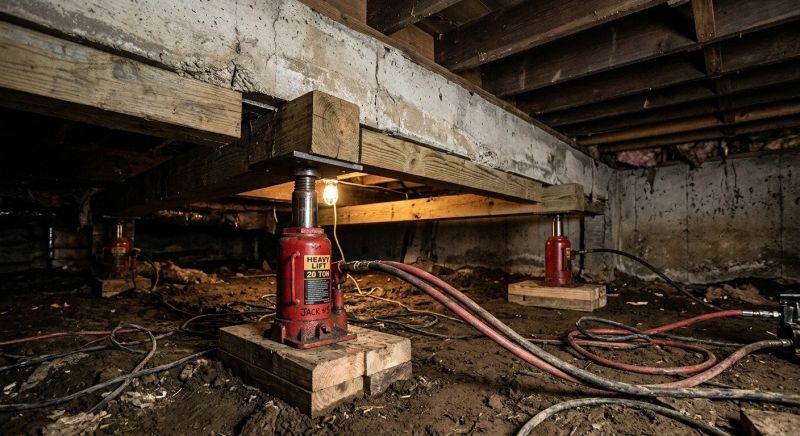 Foundation Jacking in Somerset, MA
