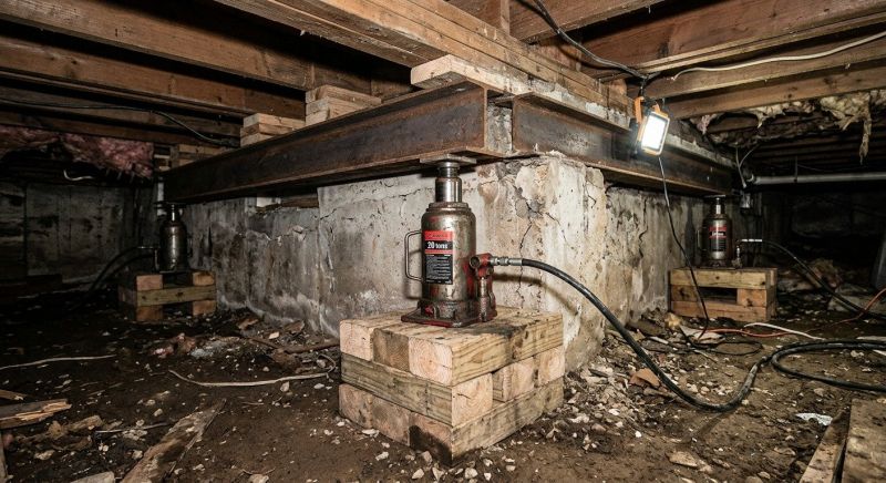 Foundation Jacking in West Kingston, RI