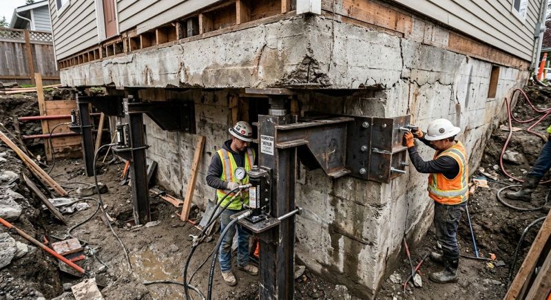 Foundation Lifting in Rochester, MA