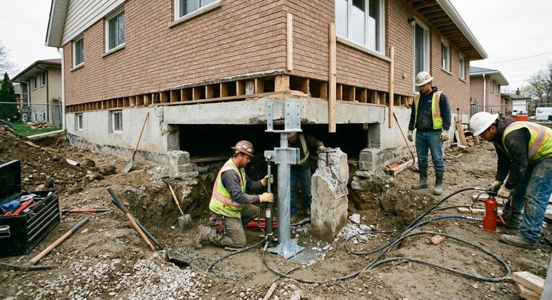 Foundation Pier Repair in Tiverton, RI