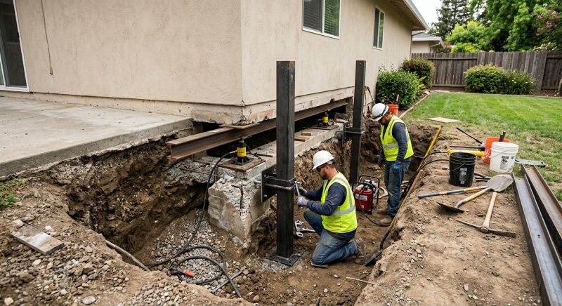 Foundation Pier Repair in Tiverton, RI