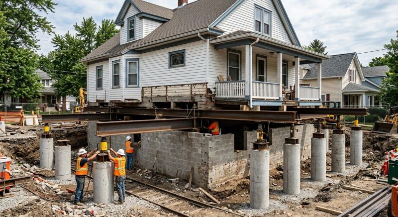 Foundation Raising in West Wareham, MA