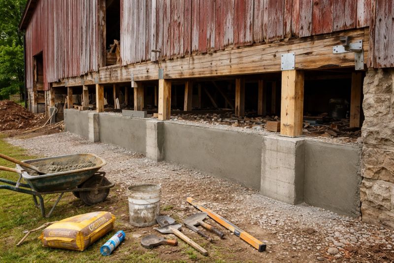 Foundation Renovation in Tiverton, RI