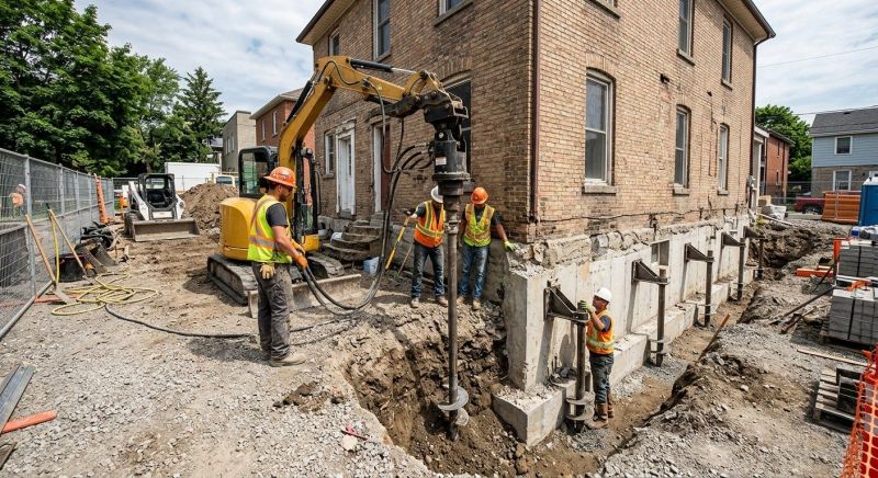 Foundation Stabilizing in East Greenwich, RI