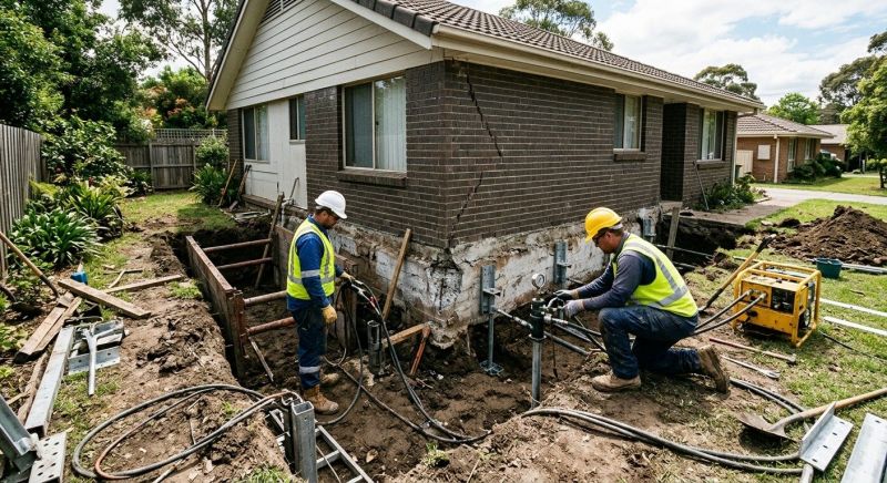 Foundation Stabilizing in Johnston, RI