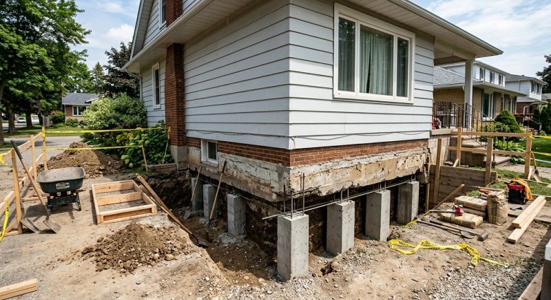 Foundation Underpinning in Tiverton, RI