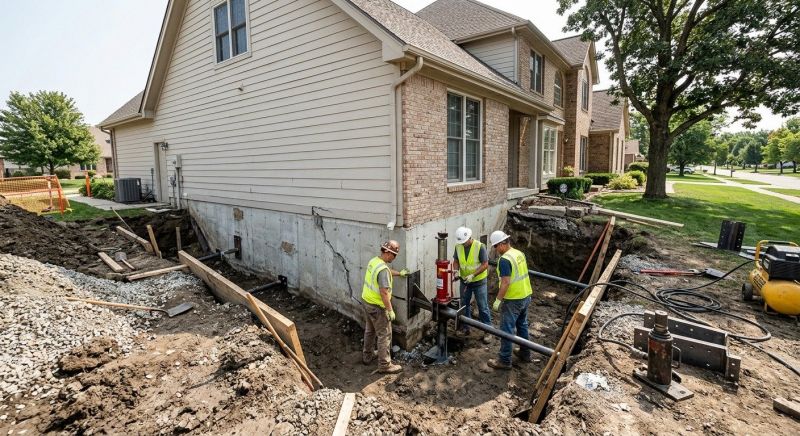 House Foundation Repair in Tiverton, RI