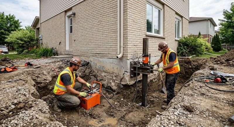 Sinking Foundation Lifting in Tiverton, RI