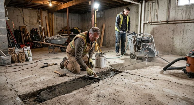Slab Foundation Repair in Tiverton, RI