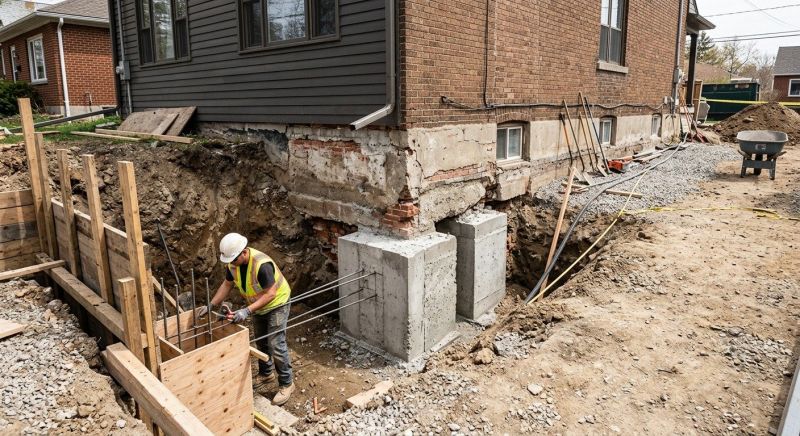 Structural Underpinning in Tiverton, RI