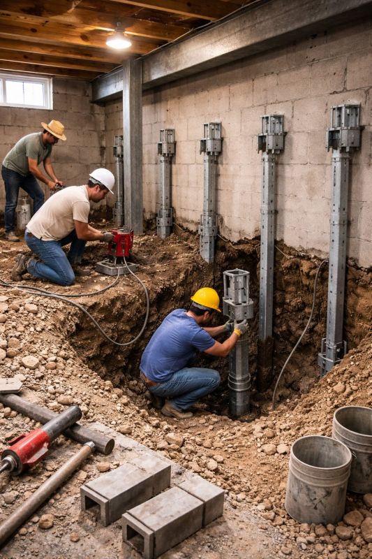 Structural Underpinning in Tiverton, RI