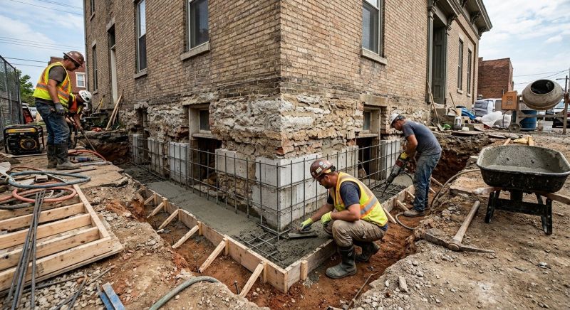 Structural Underpinning in Tiverton, RI
